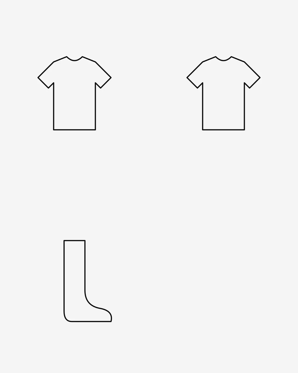 Pack 2 remeras básicas + medias
